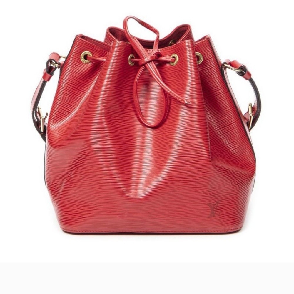 Louis Vuitton Red Epi Leather Petit Noe Bag